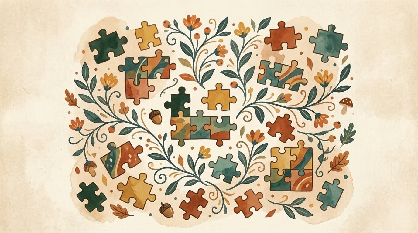 Illustration puzzle, article « Lesson Plan Objectives: 3 Types, Bloom's Verbs, and ABCD Examples »