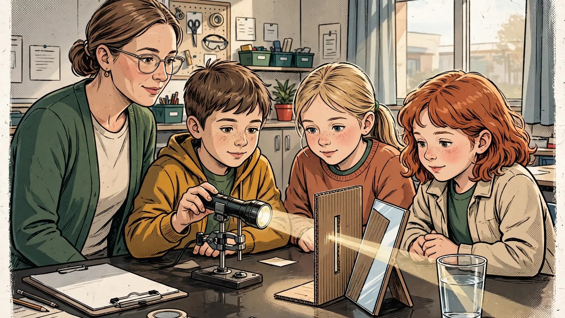 Science TEKS Lesson Plan: Grade 5 Light Investigation