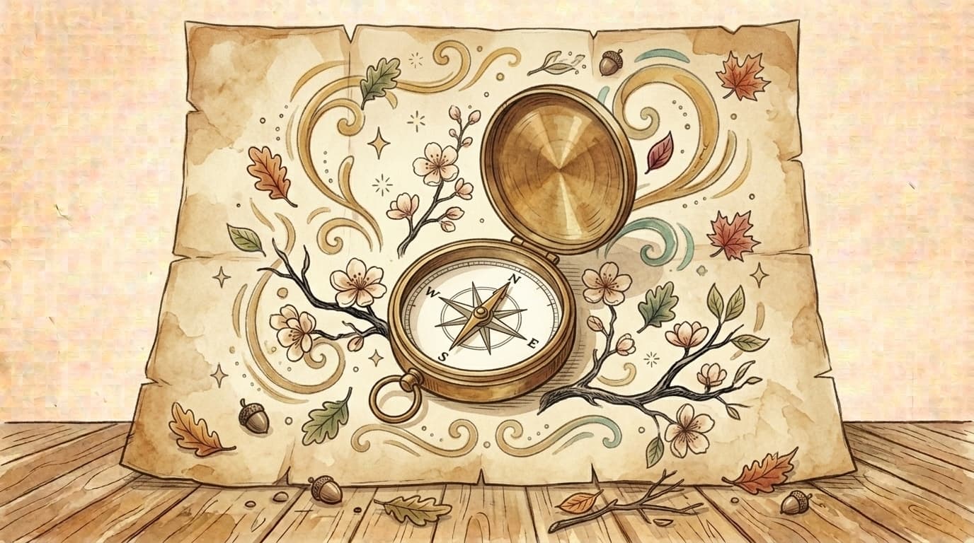 Illustration compass map, article « Project-Based Learning: Designing Your First PBL Unit, Step by Step »